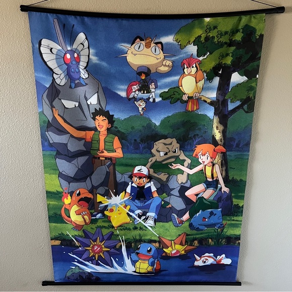 Pokemon Art Vintage Pokmon Wall Scroll Poshmark